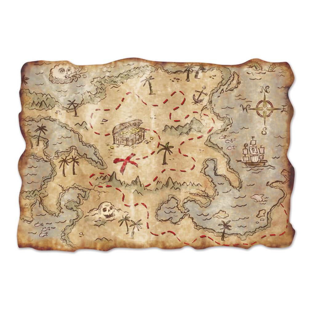 Jumbo Treasure Map Cut-Outs 