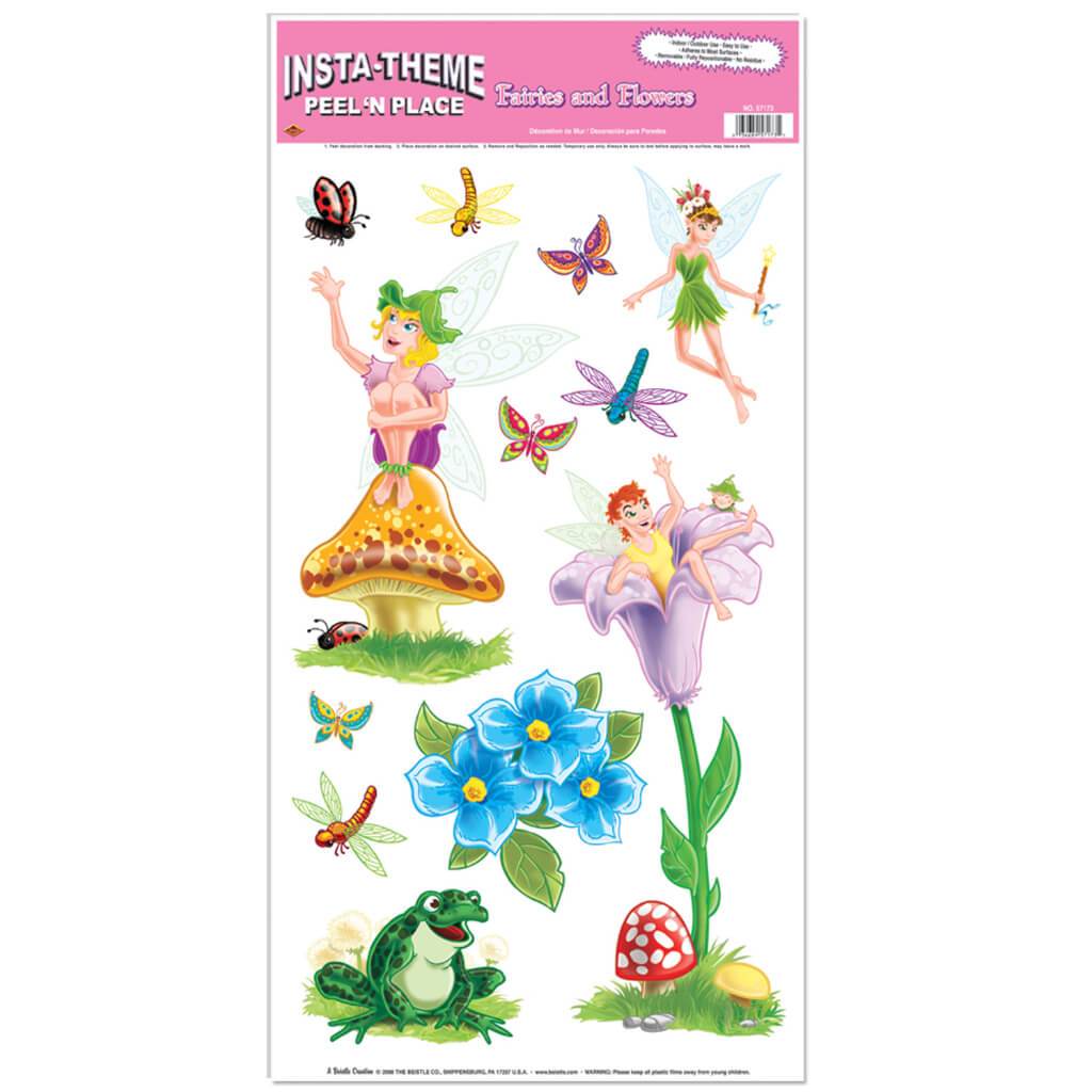 Fairies &amp; Flowers Peel 'N Place 