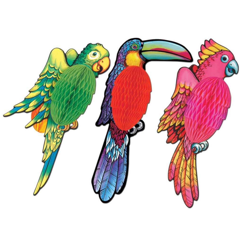 Tissue Exotic Birds 17in 