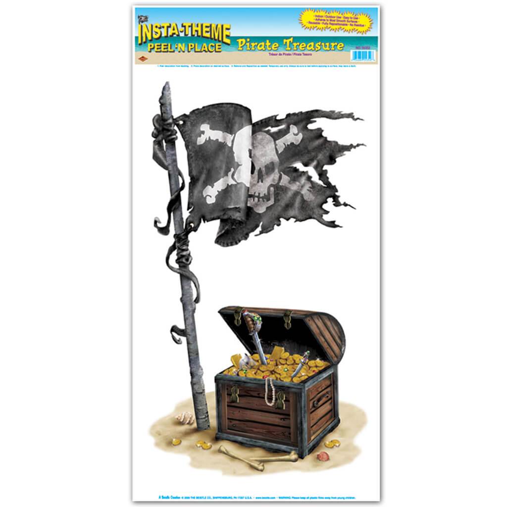 Pirate Treasure Peel &#39;N Place 12in x 24in 