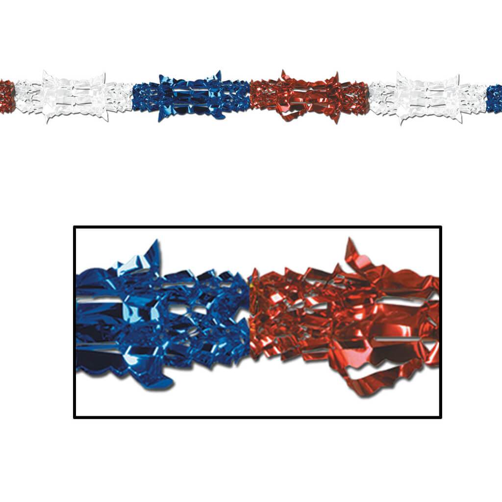 Deluxe Garland Red/White/Blue 