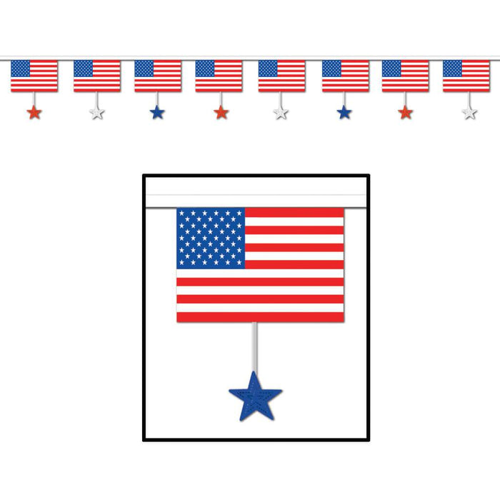 Flags & Stars Banner 