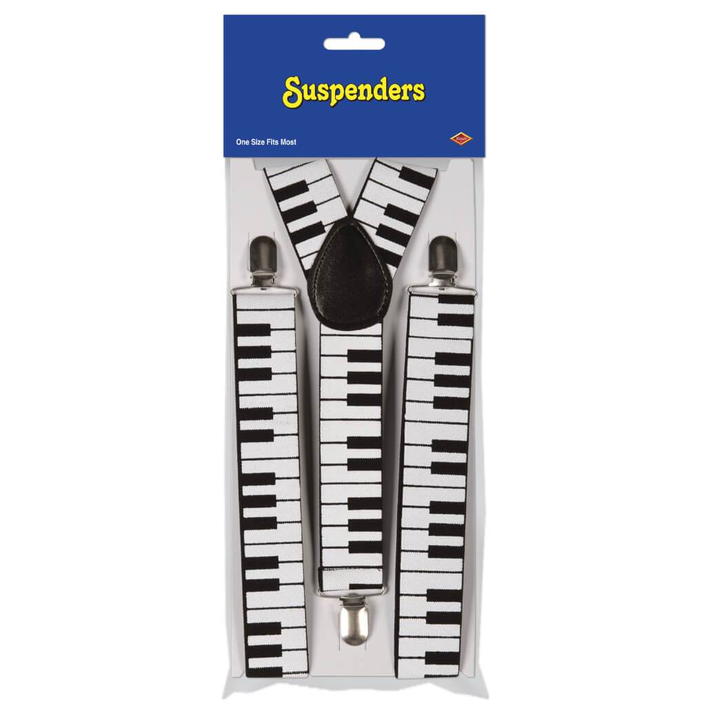 Piano Keyboard Suspenders 