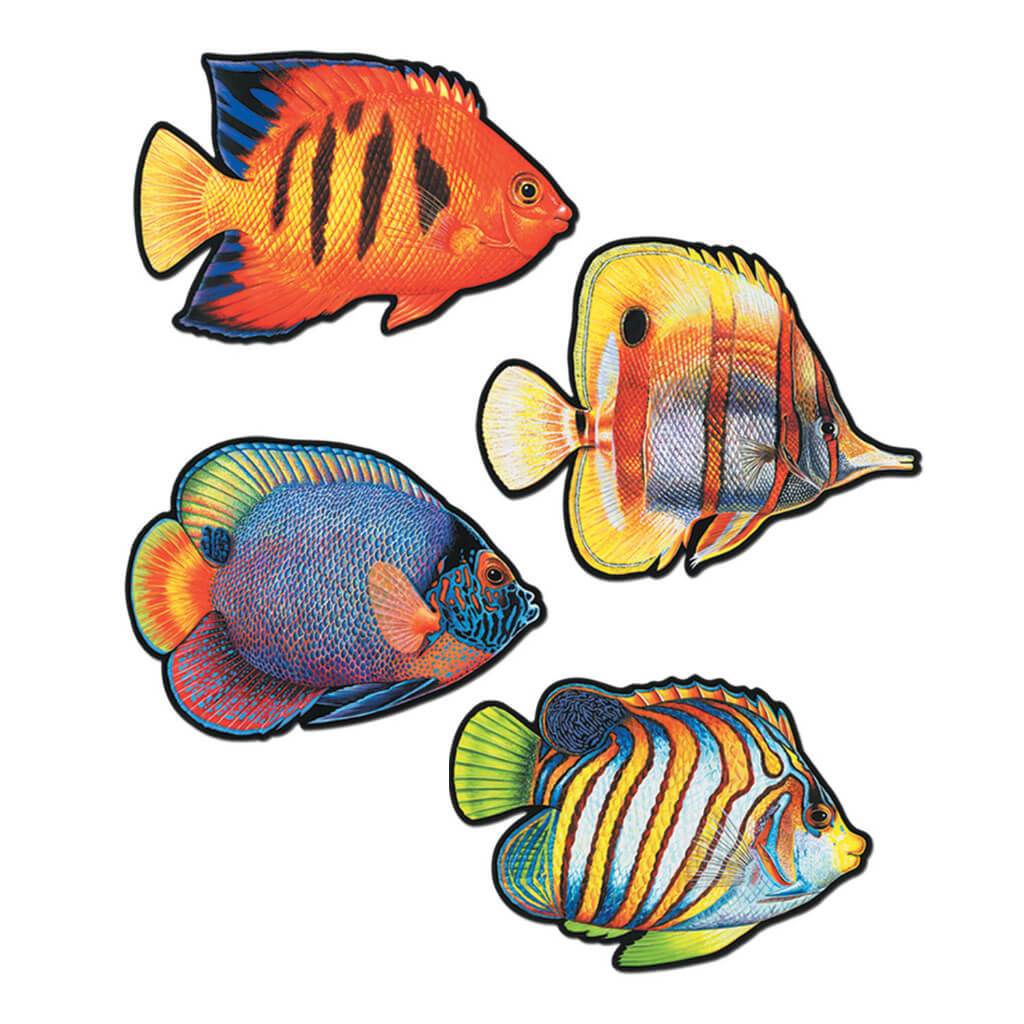 Cut-Outs Coral Reef Fish 16in 