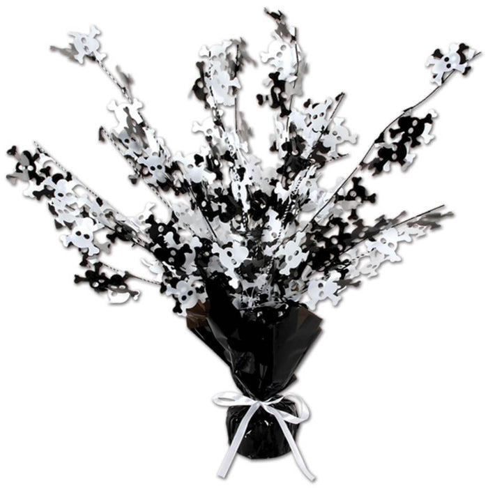 Centerpiece Skull & Crossbones 15in 