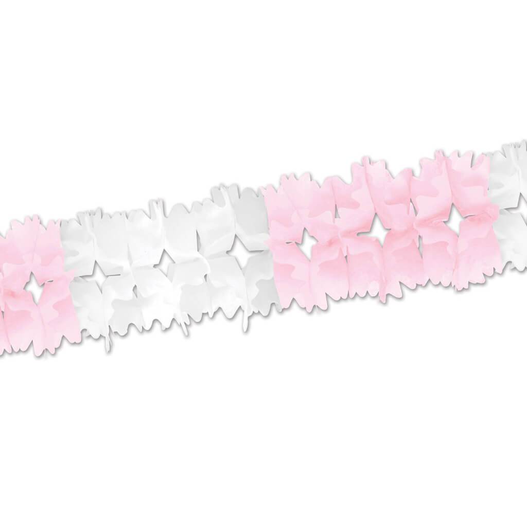 Pageant Garland 7in x 14ft 6in Pink/White 