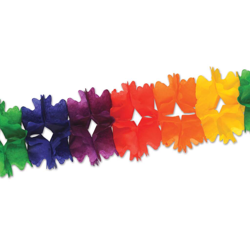 Pageant Garland 7in x 14ft 6in Rainbow 