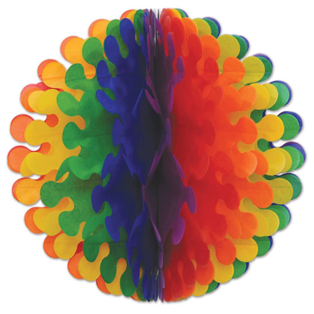 Tissue Flatter Ball 14in Rainbow 