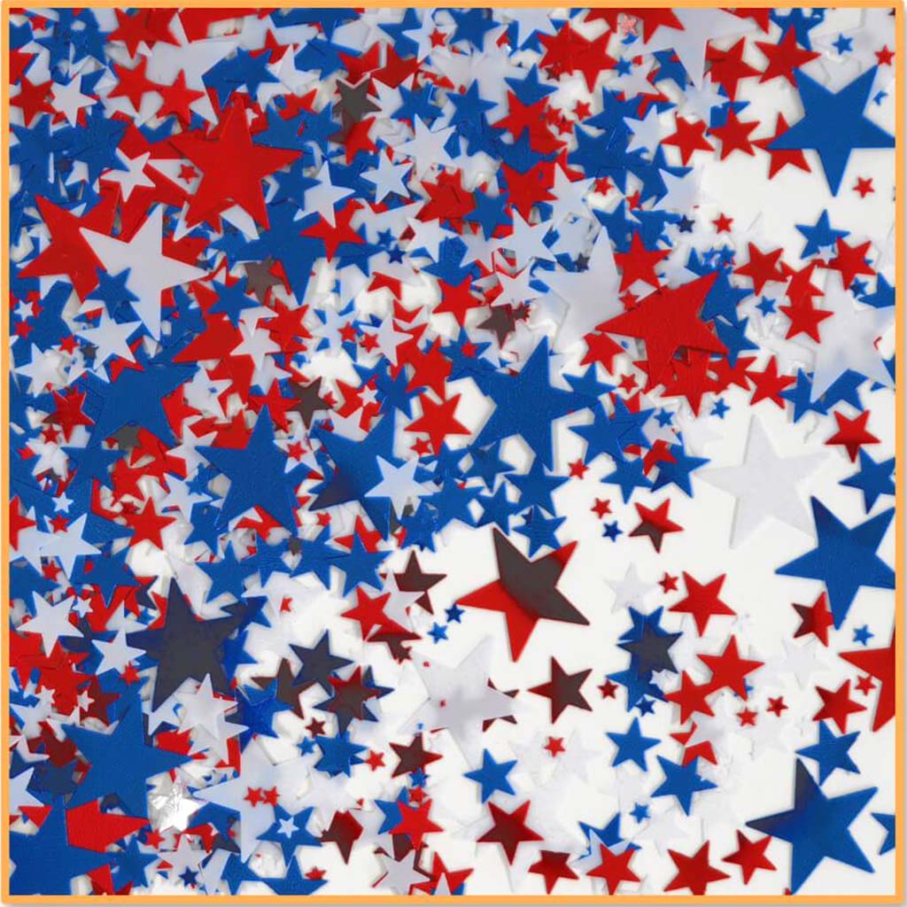 Confetti Stars Red/White/Blue 