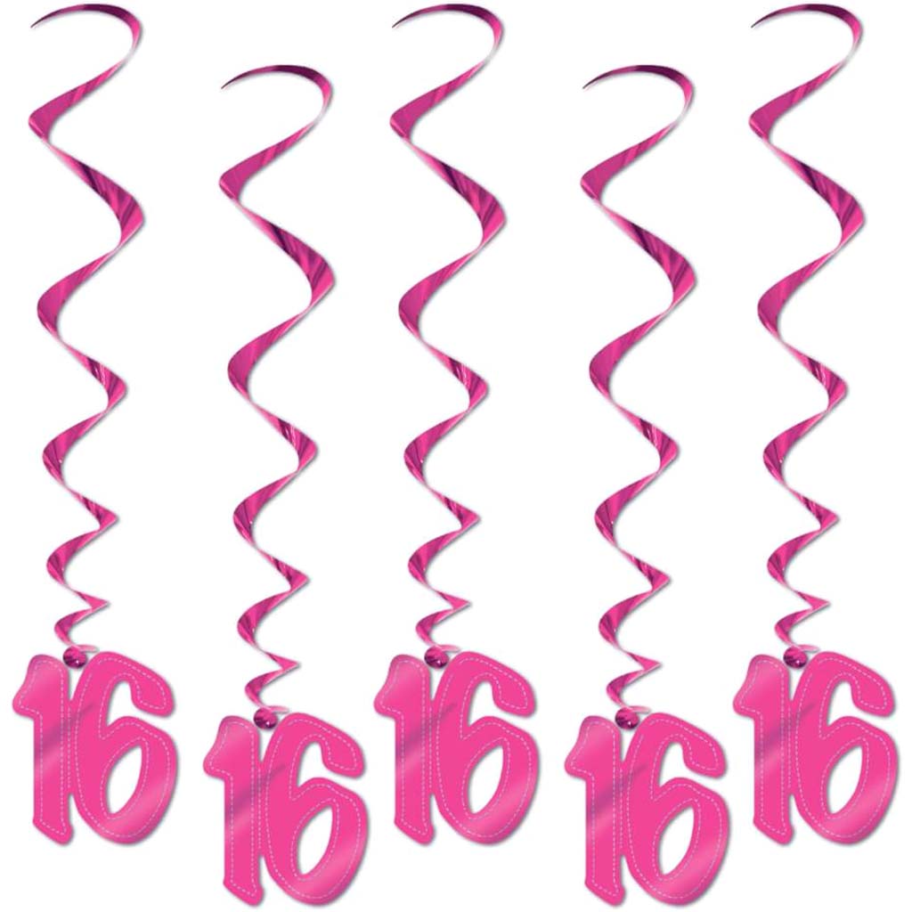 Whirls "16" 3ft Pink 