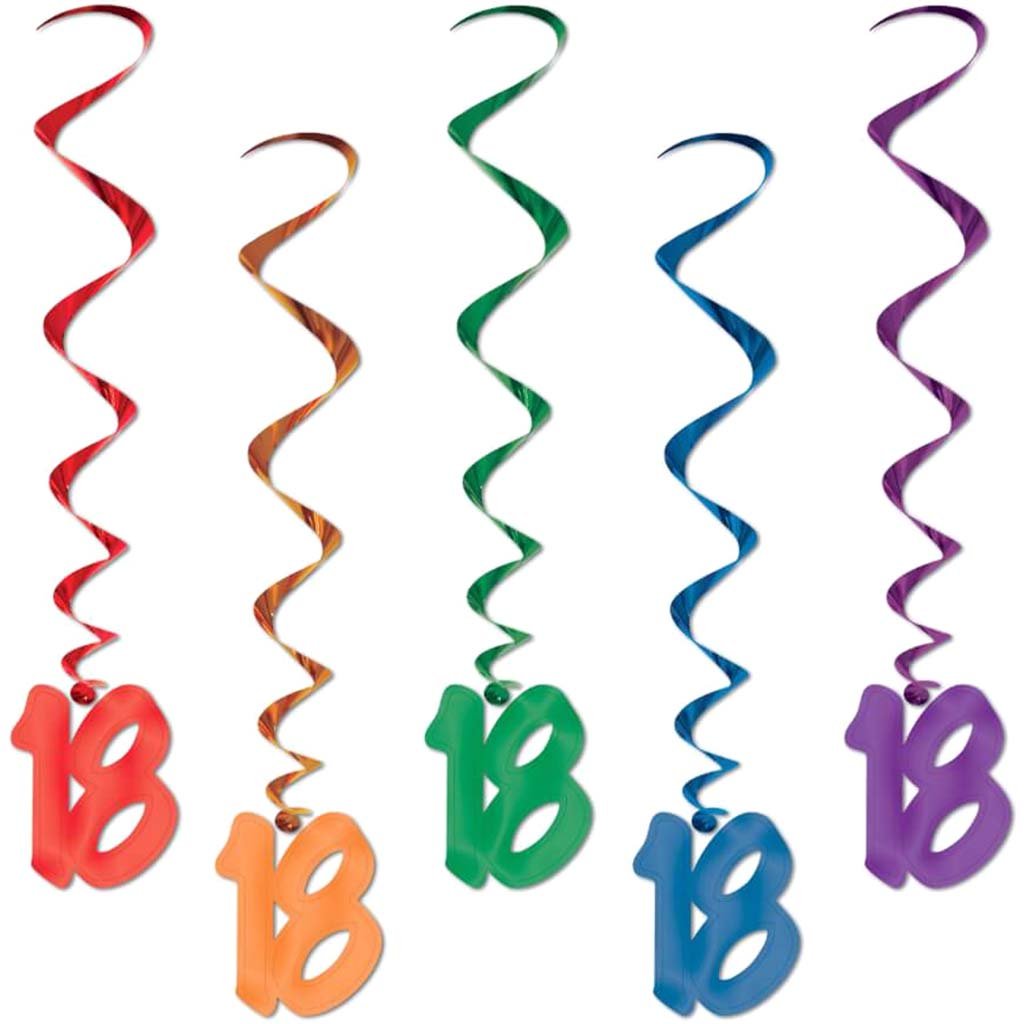 Whirls "18" 3ft Multicolor 