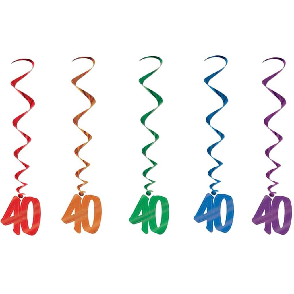 Whirls "40" 3ft Multicolor 