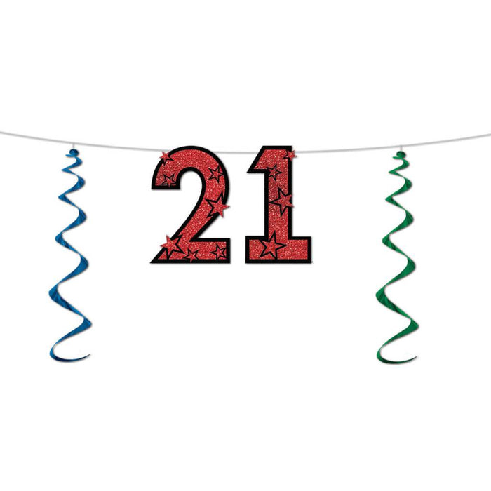 Glittered Streamer 21 