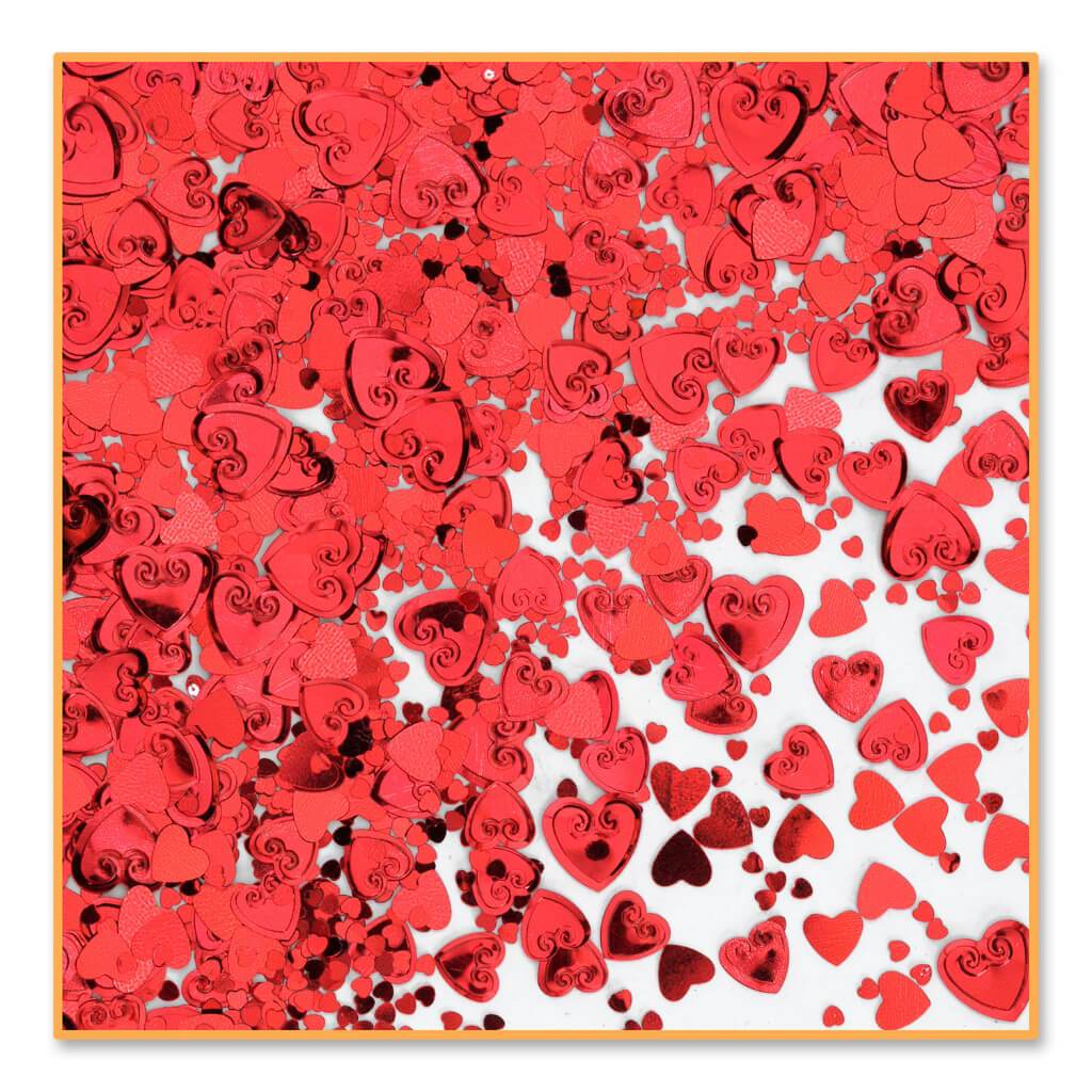 Red Hearts Confetti 