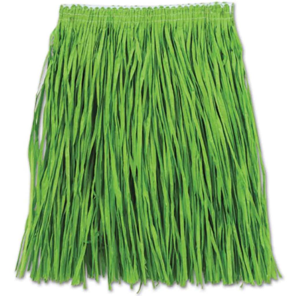 Adult Mini Hula Skirt 36In Green 