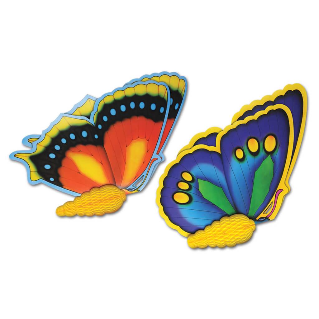 Tissue Butterflies 24in Multicolor 