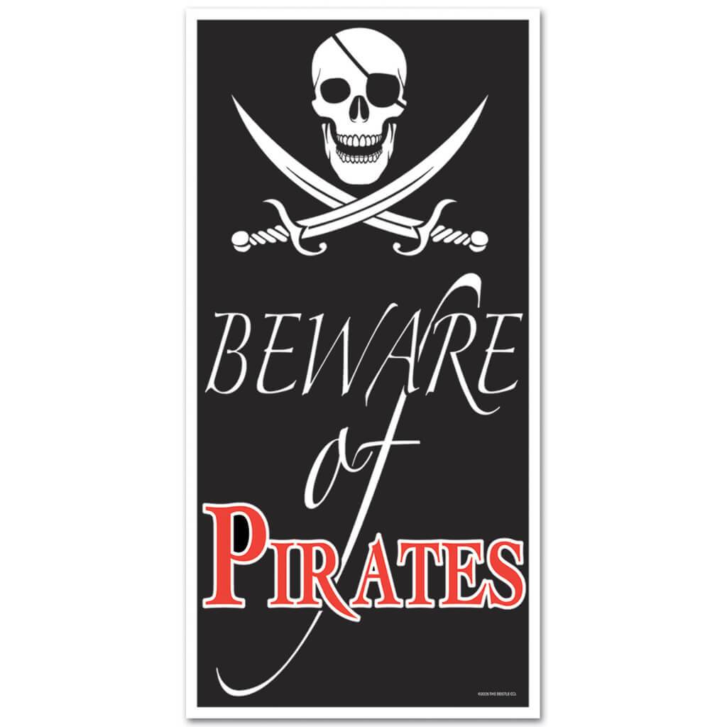 Door Cover Beware of Pirates 30in x 5ft 