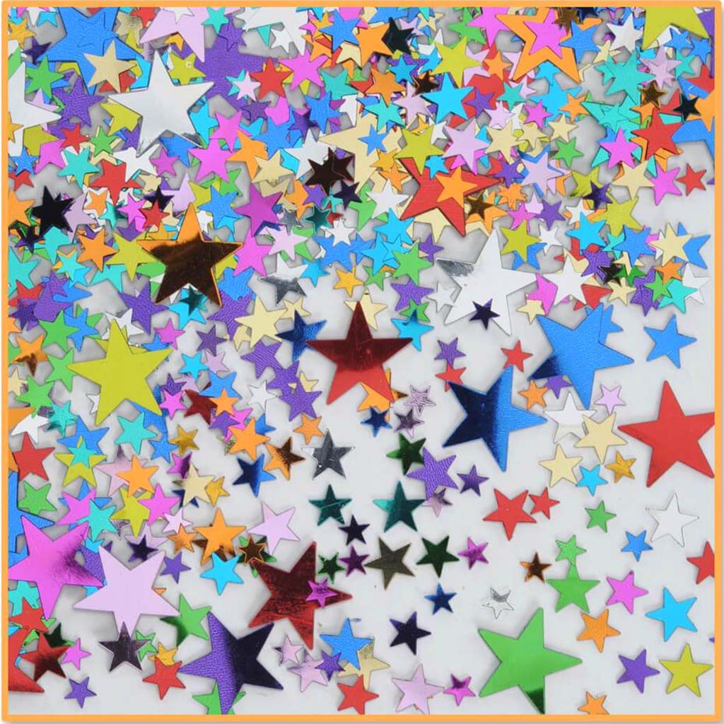 Confetti Pretty Party Stars Multicolor 