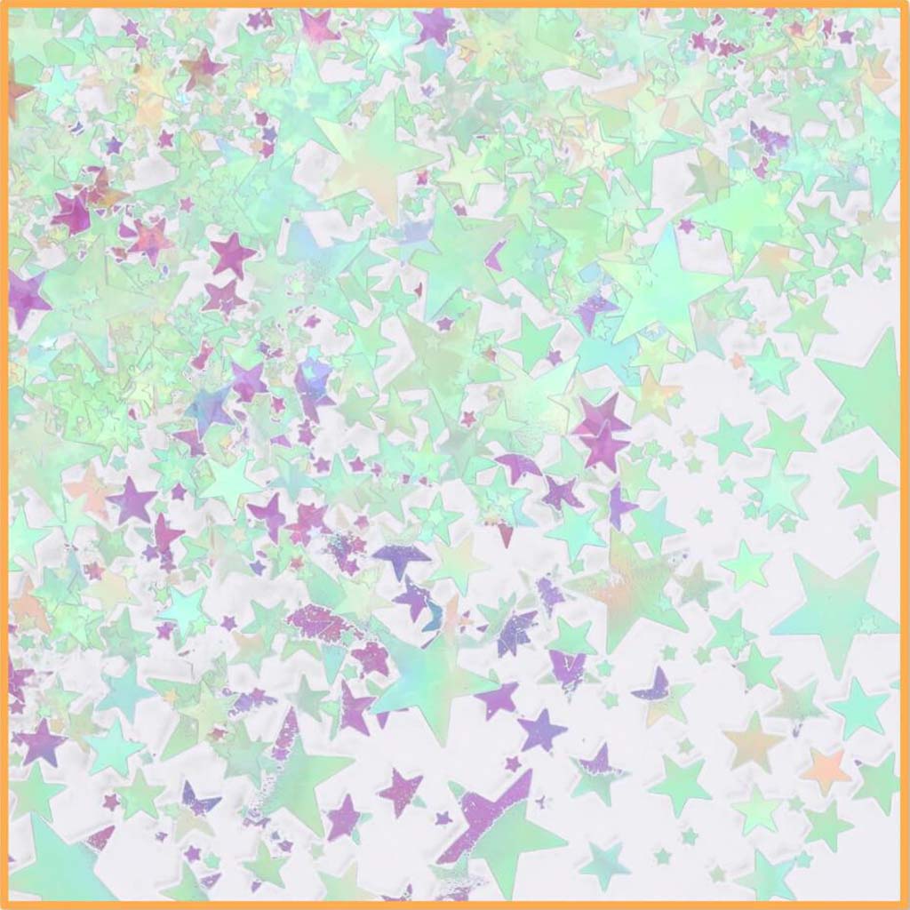 Iridescent Stars Confetti 0.5oz 