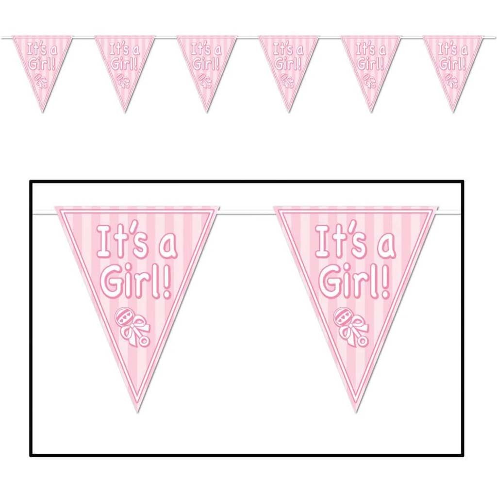 It&#39;s A Girl! Pennant Banner 