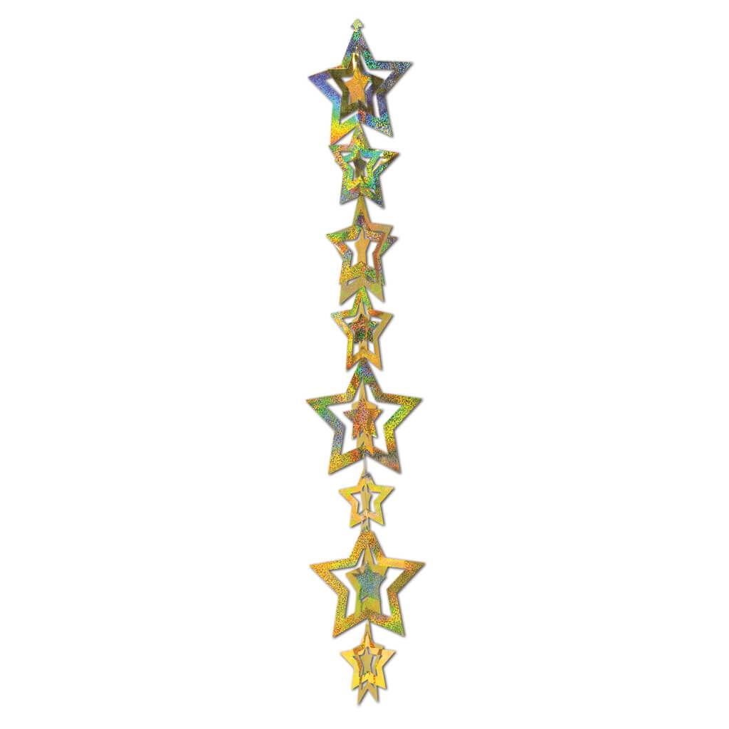 3D Prismatic Star Gleam &#39;N Garland 20in 