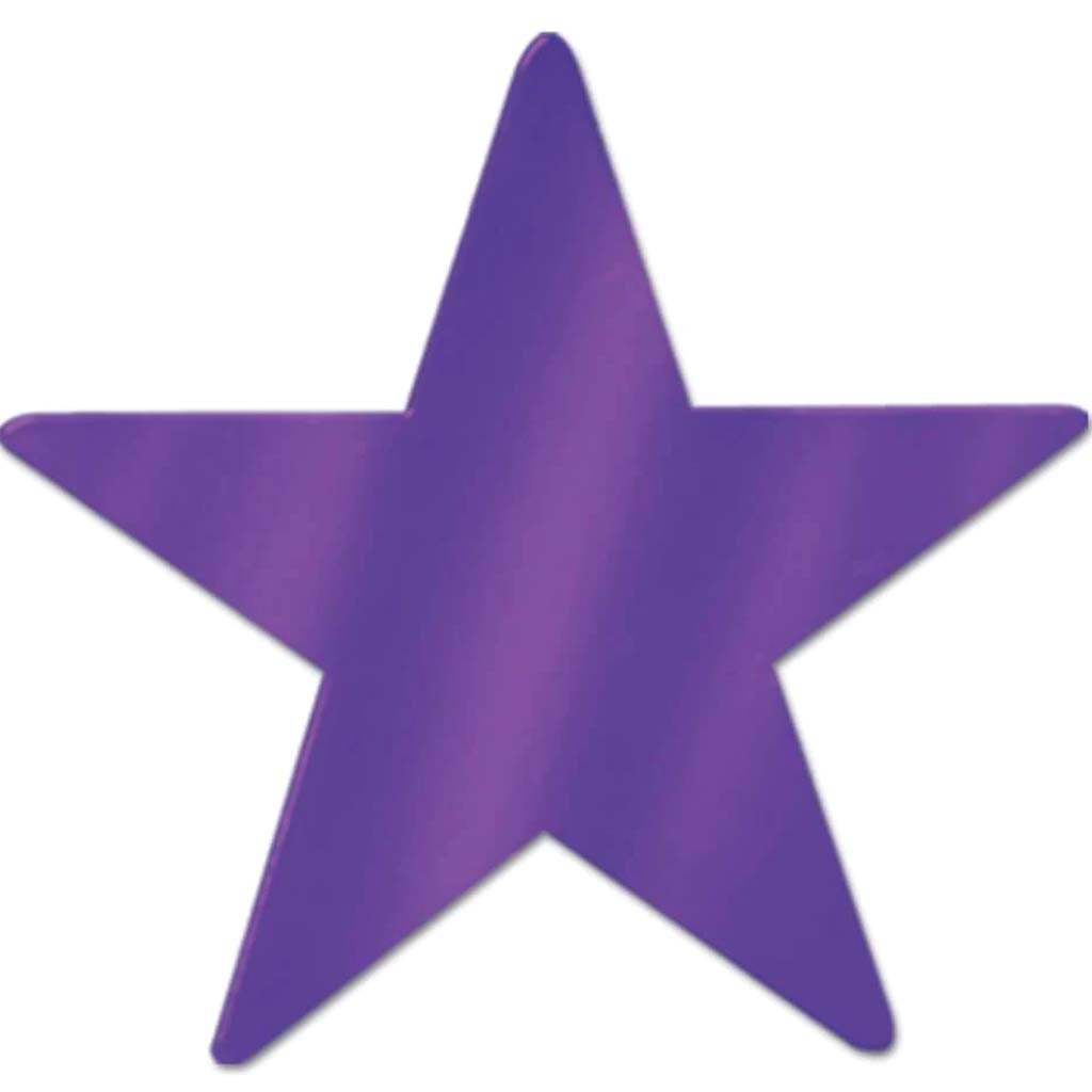 Stars Metallic 3.75in Purple 