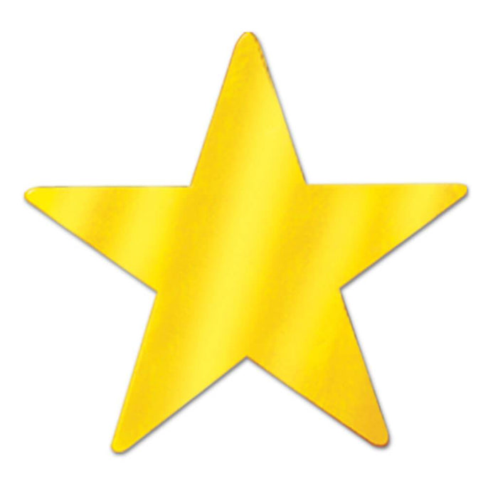 Gold Metallic Star Cut-Outs 