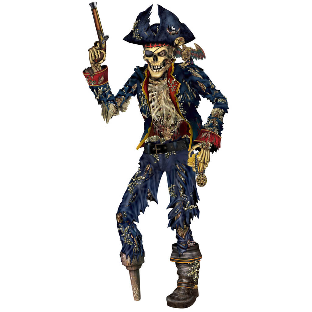 Jointed Pirate Skeleton 6in 