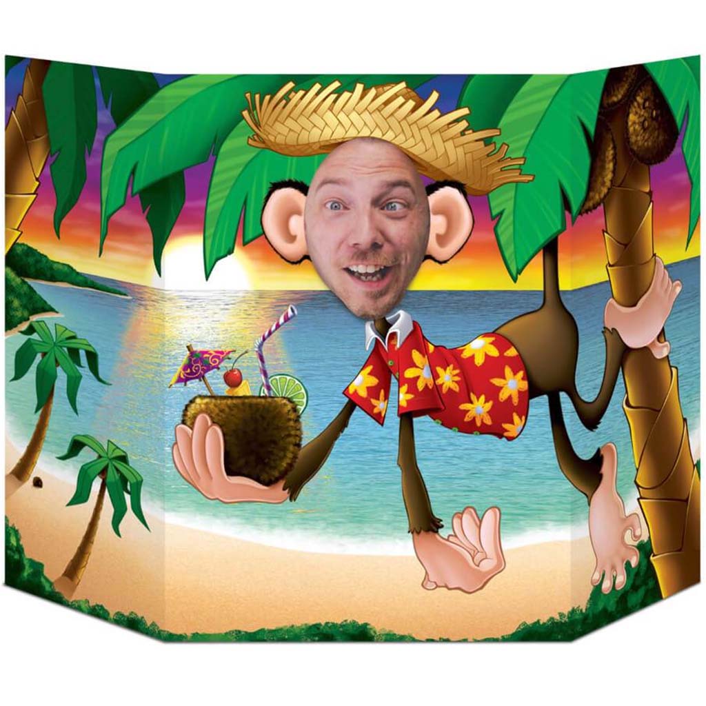 Luau Monkey Photo Prop 