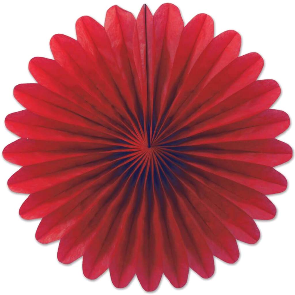 Mini Tissue Fans 6in Red 