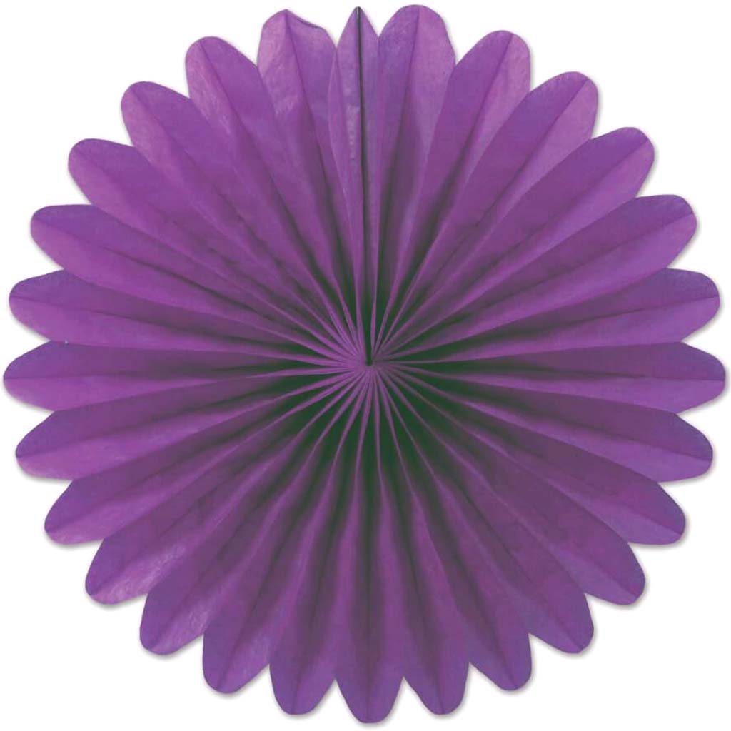 Mini Tissue Fans 6in Purple 