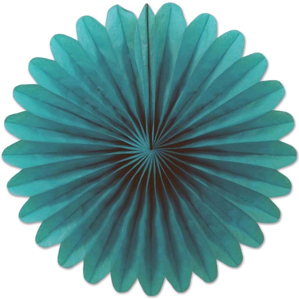 Mini Tissue Fans 6in Blue 