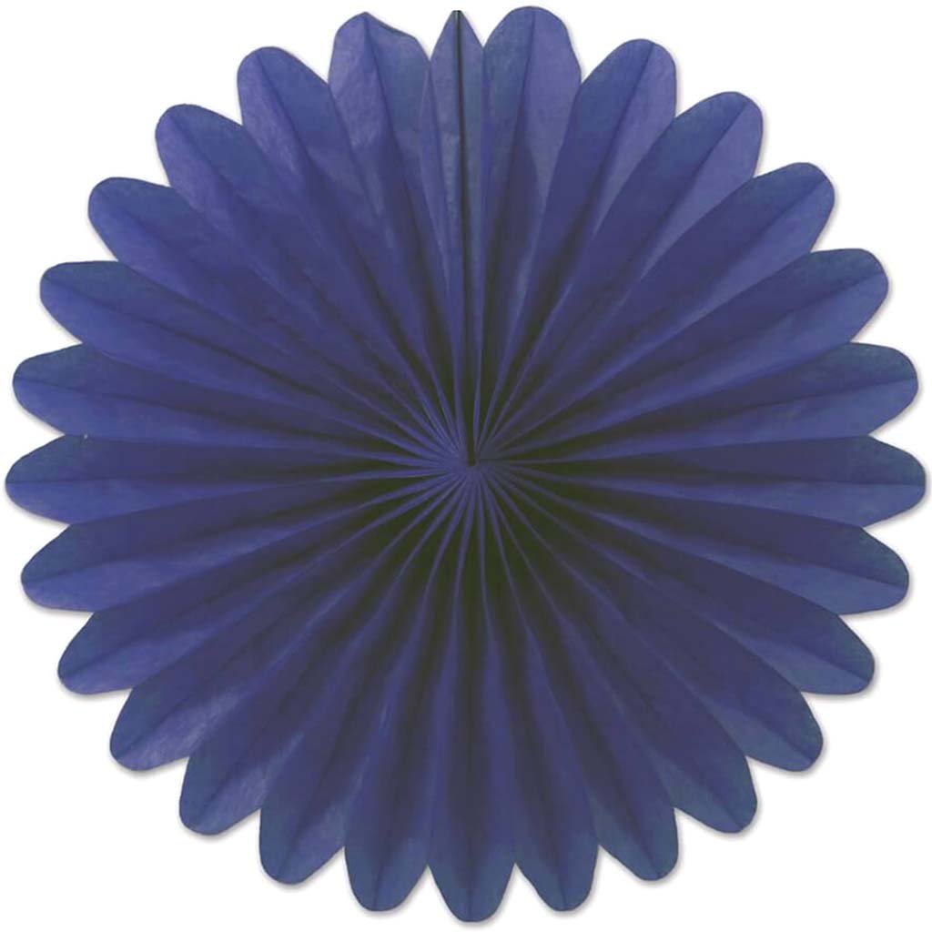 Mini Tissue Fan 6in Blue 