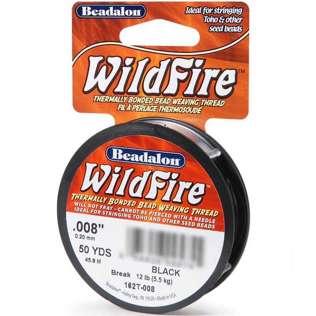 Beadalon WildFire Beading Thread Black .008in