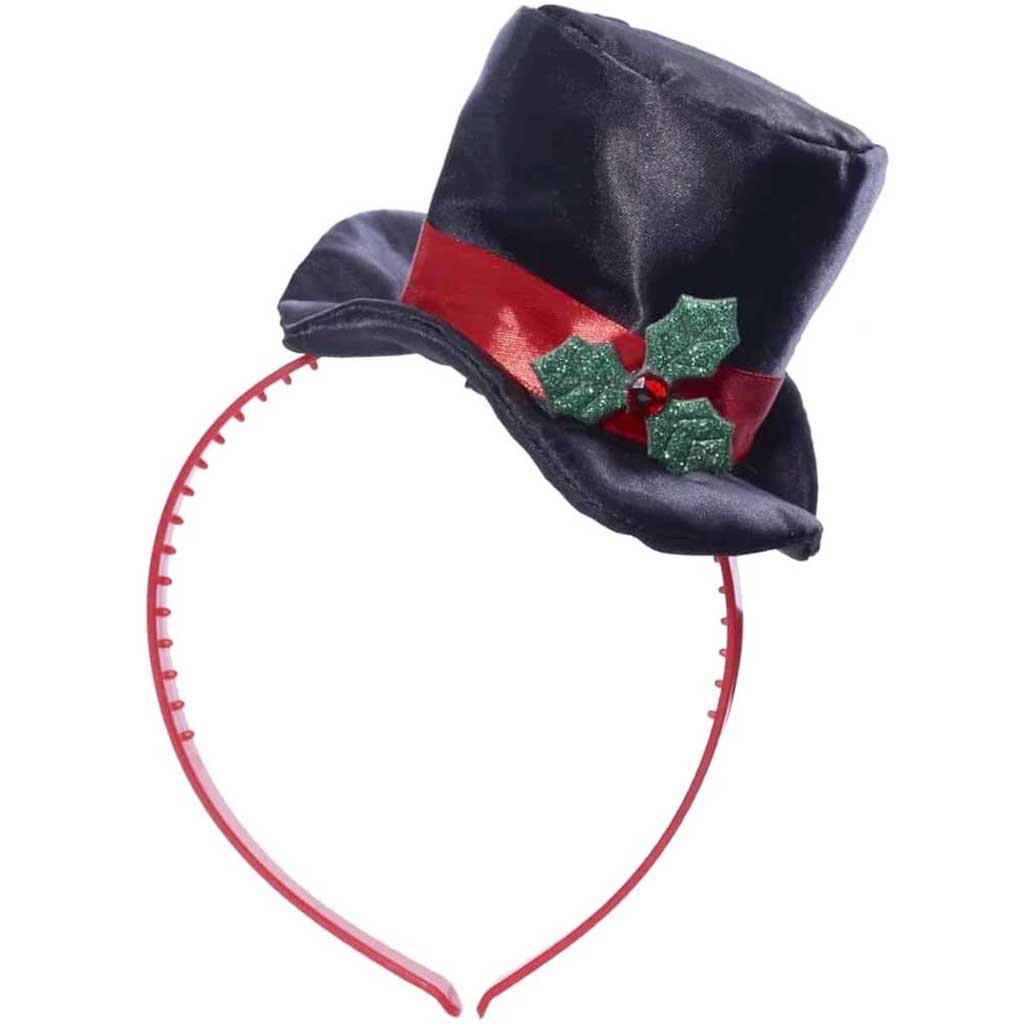 Mini Top Hat with Mistletoe