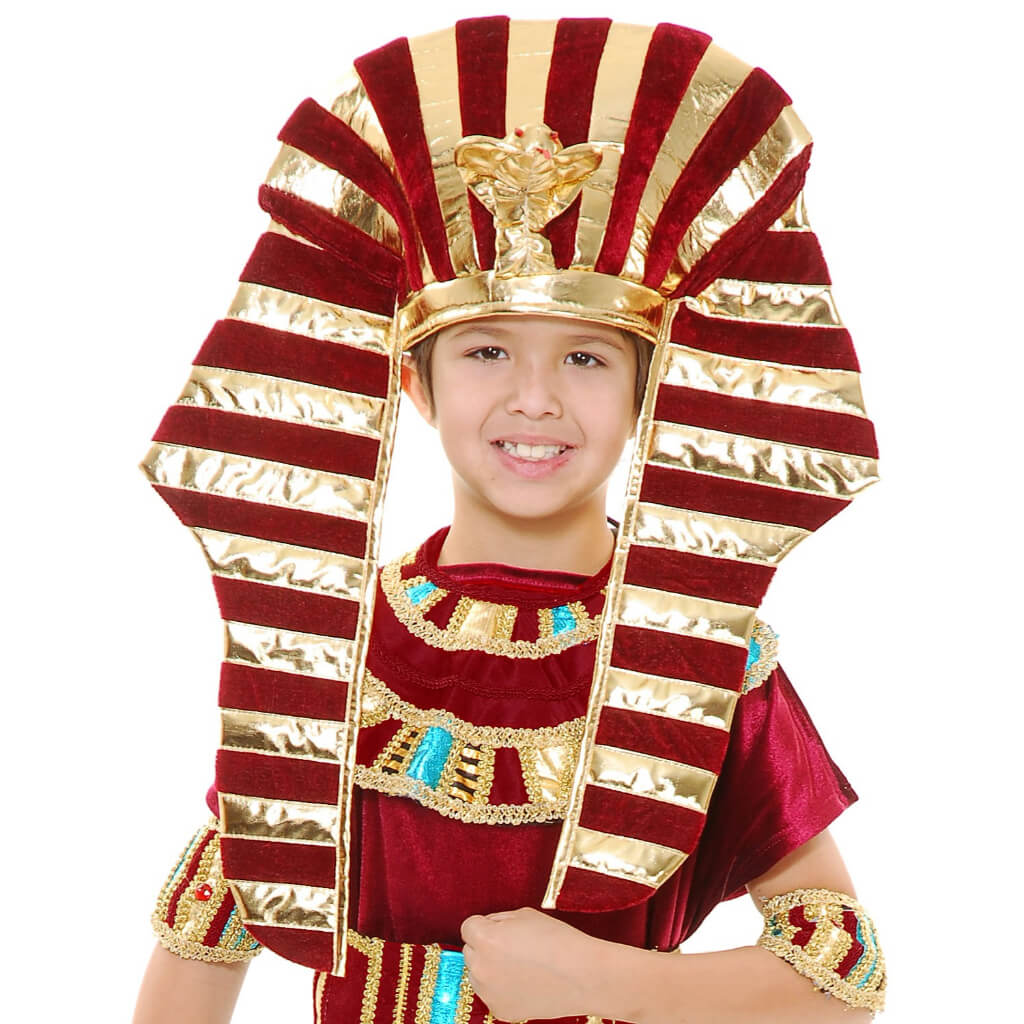 King Tut Wine Gold Headpiece 