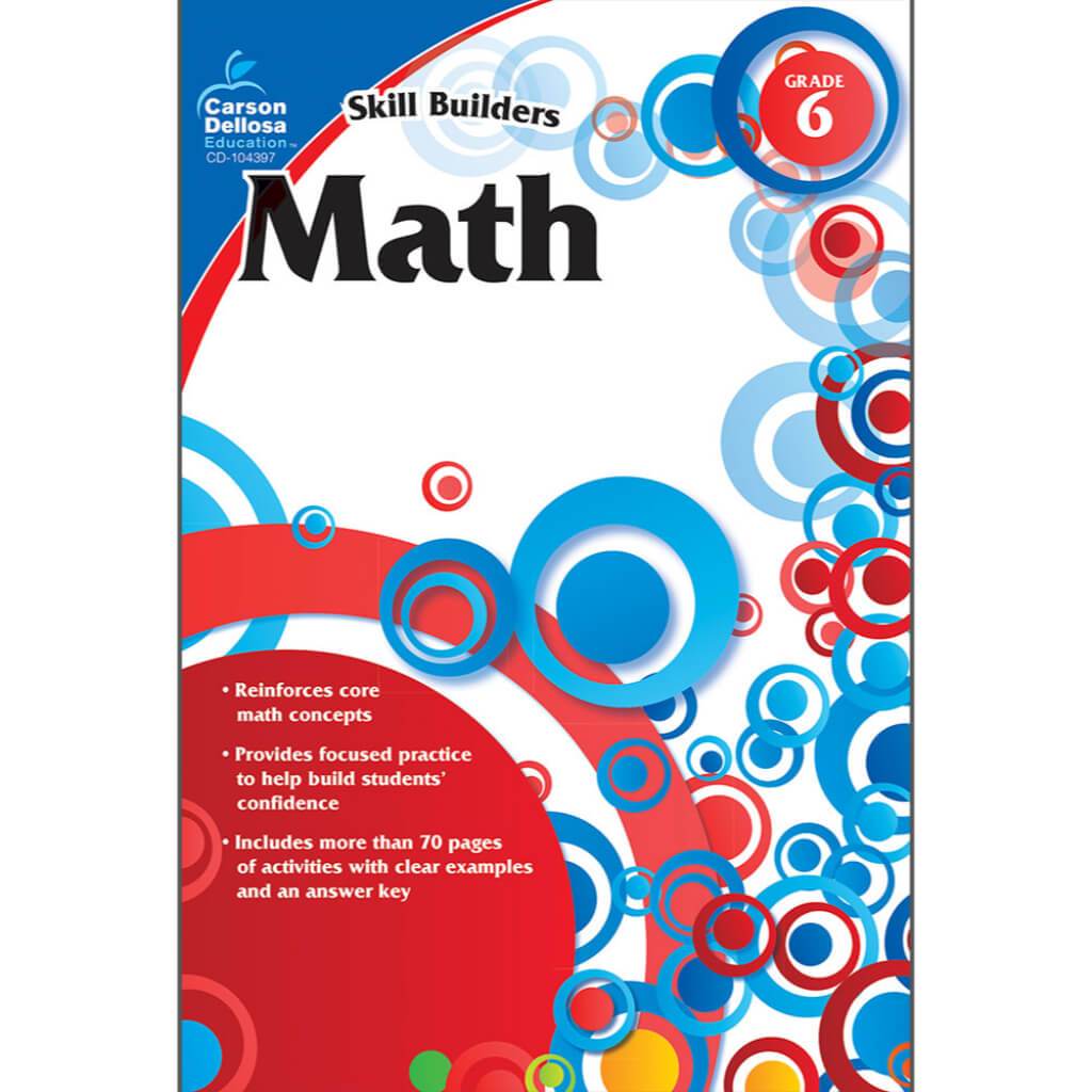 Skill Builders Math Workbook Grade 6 