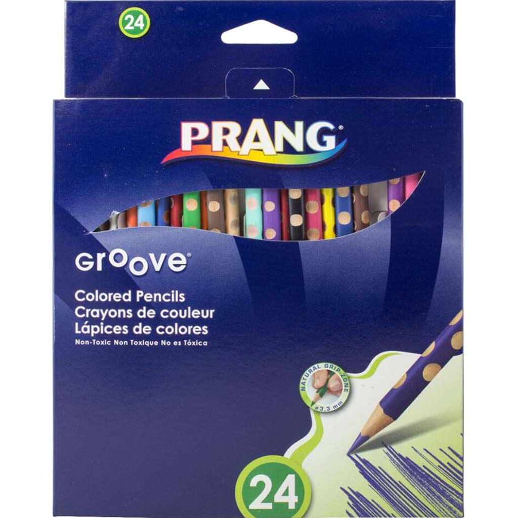 PRANG GROOVE COLORED PENCILS 24CT 