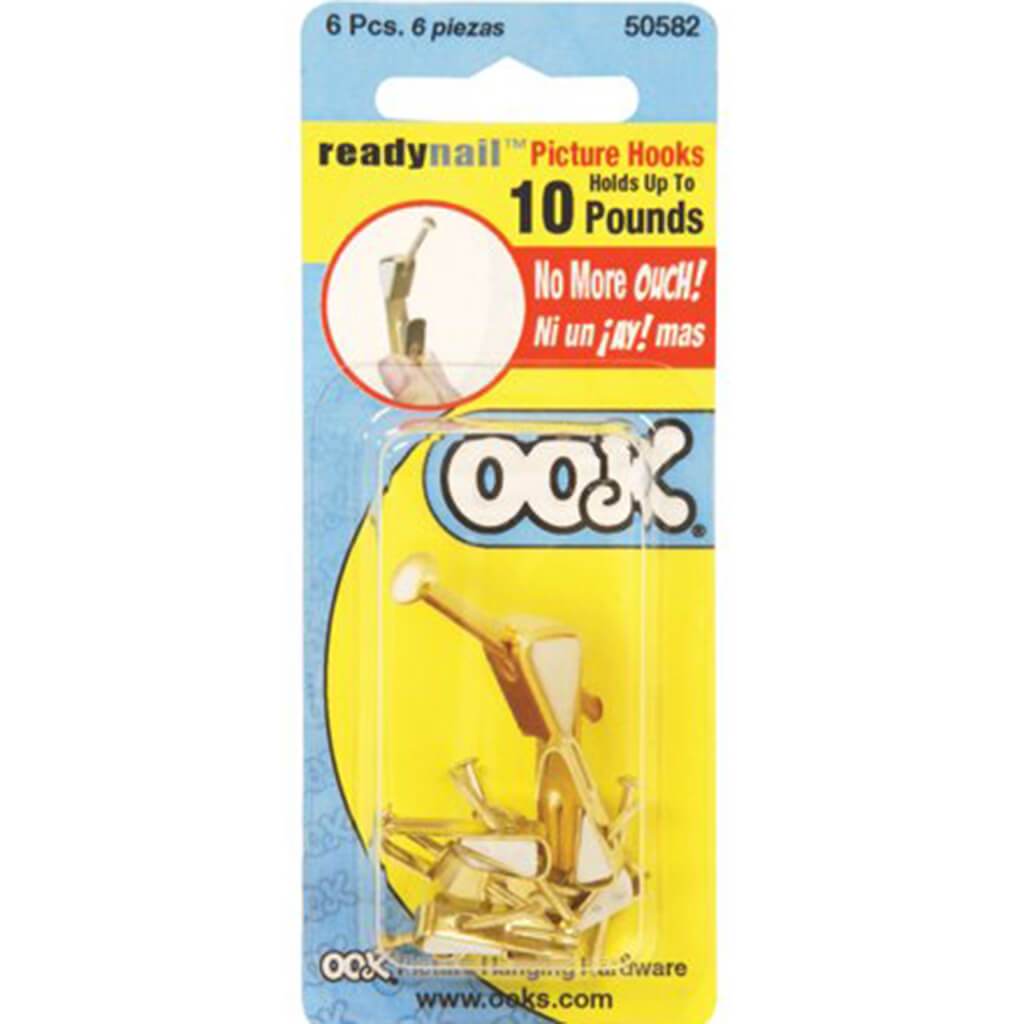 Ready Nail Conventional Picture Hook 10lbs 6pcs