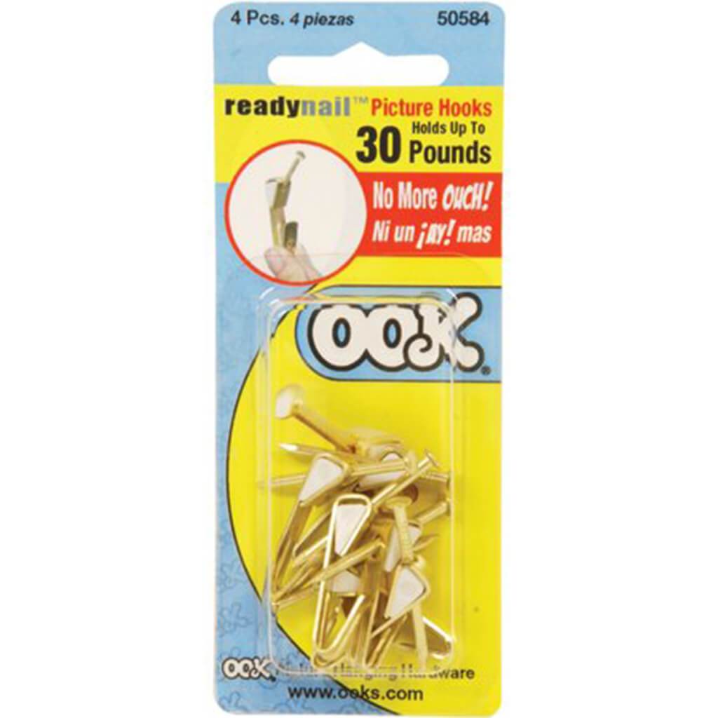 Ready Nail Conventional Picture Hook 30lbs 4pcs