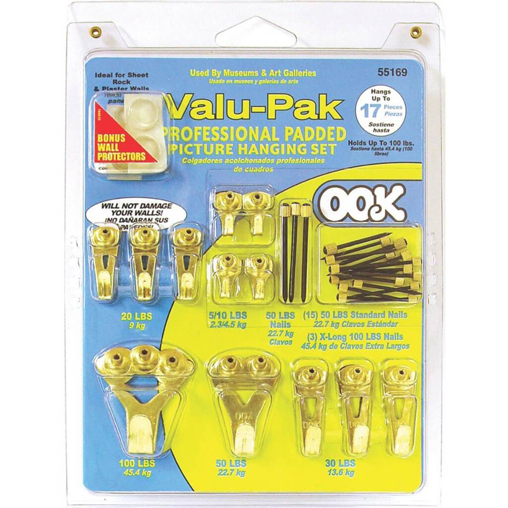 Padded Pro Professiona Picture Hanger 34pcs