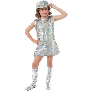 Silver Mod Girl Costume