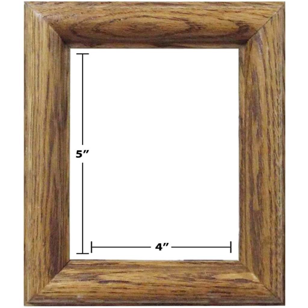 GOLDEN OAK PICTURE FRAMES 4in x 5in 