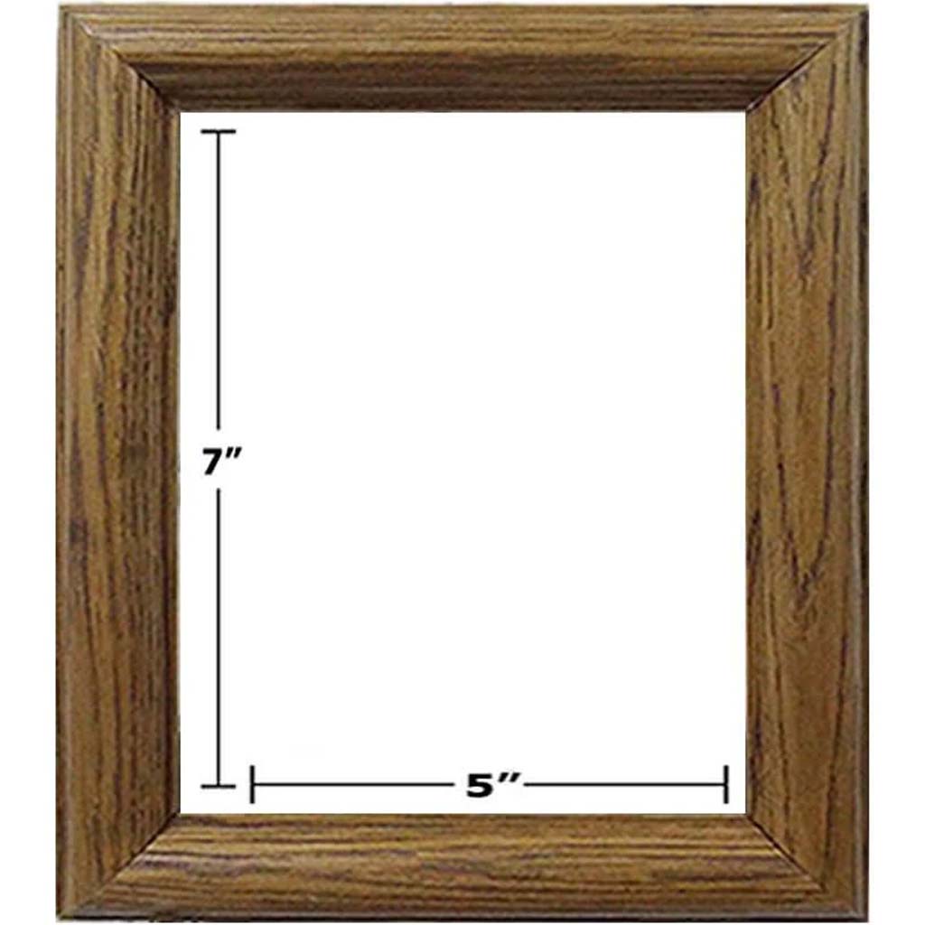 GOLDEN OAK PICTURE FRAMES 5in x 7in 