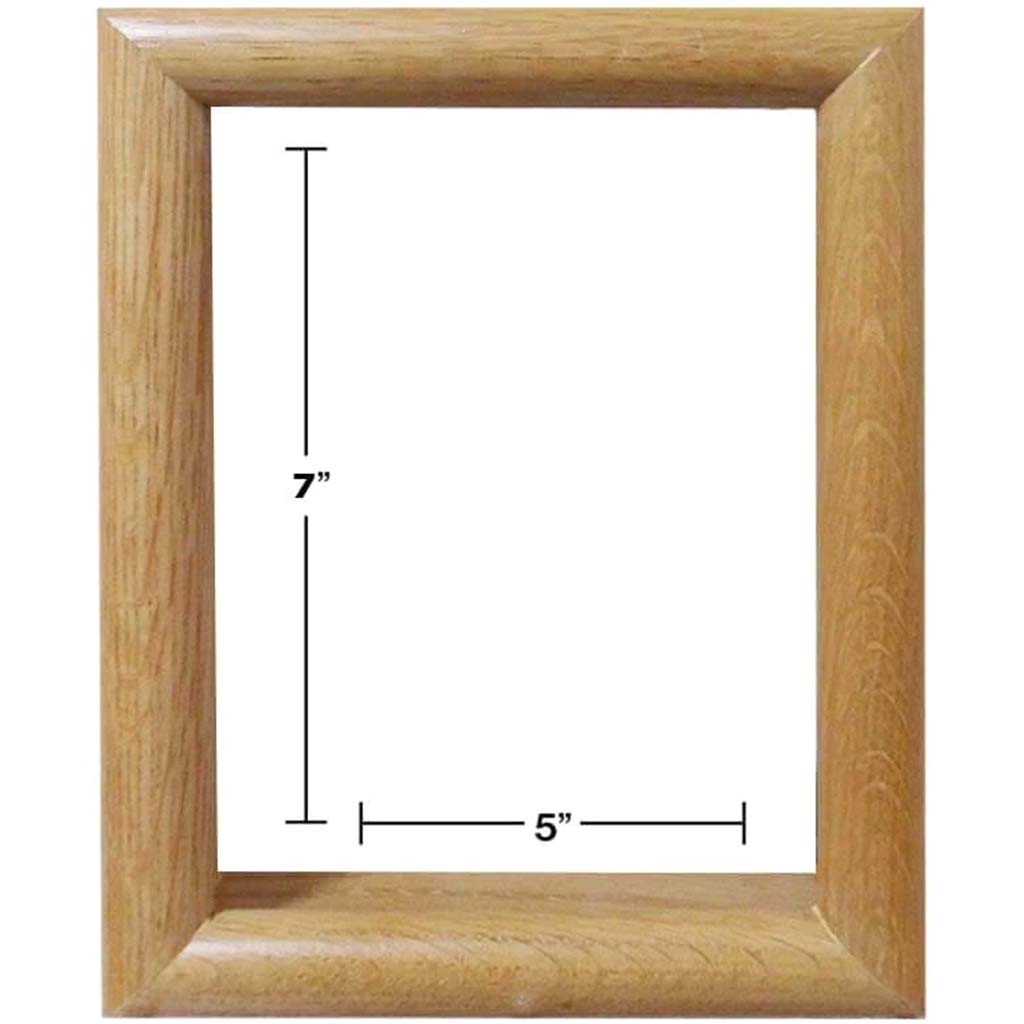 LIGHT OAK SHADOW BOX PICTURE FRAMES 5in X 7in 