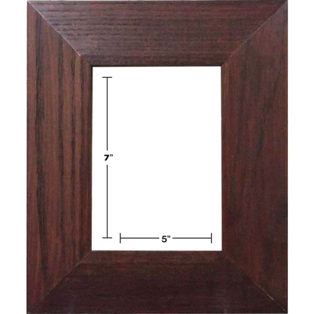 DARK OAK PICTURE FRAMES 5in x 7in 