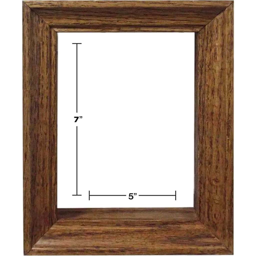 GOLDEN OAK SHADOW BOX PICTURE FRAMES 5in x 7in 