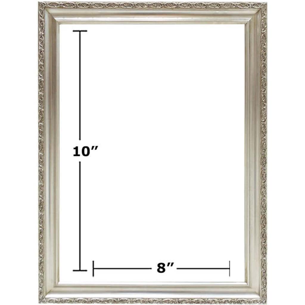 SILVER CLASSIC NO LINER PICTURE FRAMES 8in x 10in 