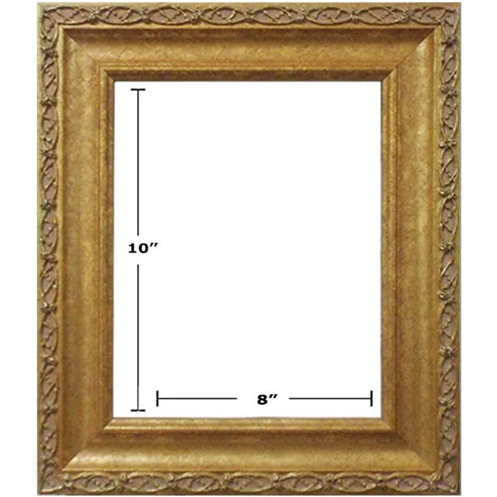 GOLD CLASSIC NO LINER PICTURE FRAMES 8in x 10in 