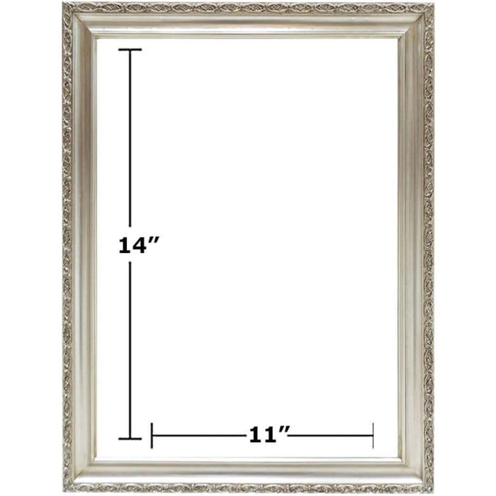 SILVER CLASSIC NO LINER PICTURE FRAMES 11in x 14in 